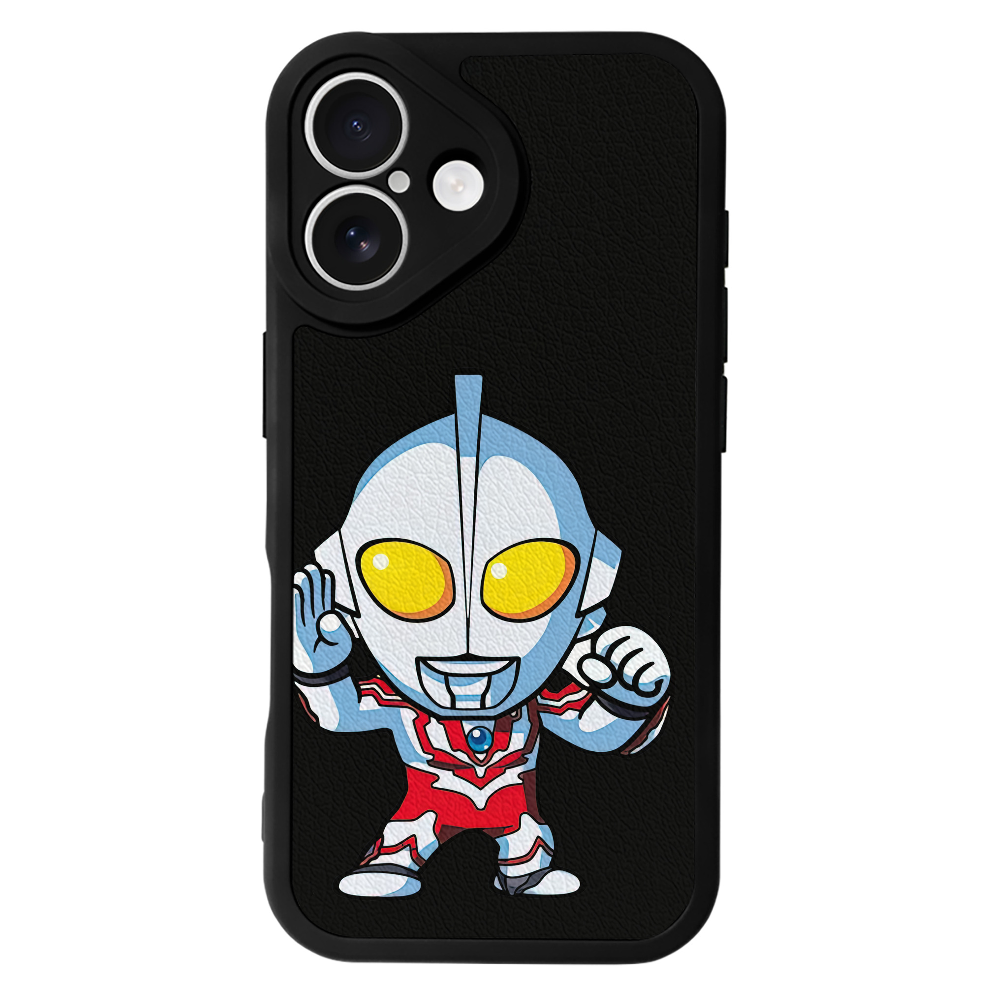 （画像用） ウルトラマン Ultraman 【iPhone 16シリーズ対応】シリコンスマホケース（レザー調） 材質：シリコン